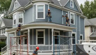 Vinyl siding installation by Cincinnati, OH siding experts for homes and businesses