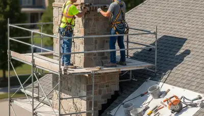 Cincinnati, OH chimney repair by FX Remodeling & Exteriors for leak and masonry damage prevention