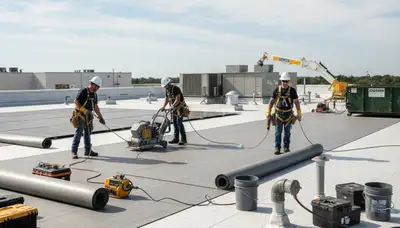 Commercial roofing service in Cincinnati, OH by FX Remodeling & Exteriors