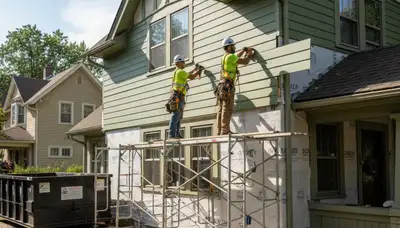 Vinyl siding installation for Cincinnati, OH home exterior by a professional siding contractor
