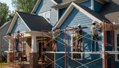 Vinyl siding installation in Cincinnati, OH by a professional siding contractor