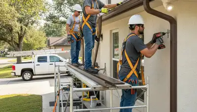 Cincinnati, OH gutter installation by FX Remodeling & Exteriors for home water protection