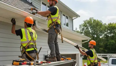 Cincinnati, OH gutter installation by FX Remodeling & Exteriors for home water protection