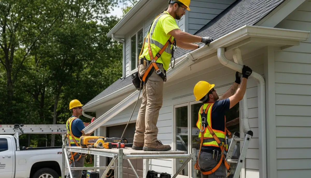Cincinnati, OH gutter installation by FX Remodeling & Exteriors for home water protection and runoff control