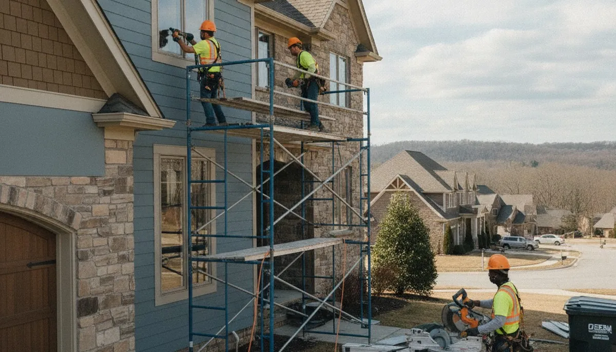 Vinyl siding installation in Cincinnati, OH for residential exterior home improvement