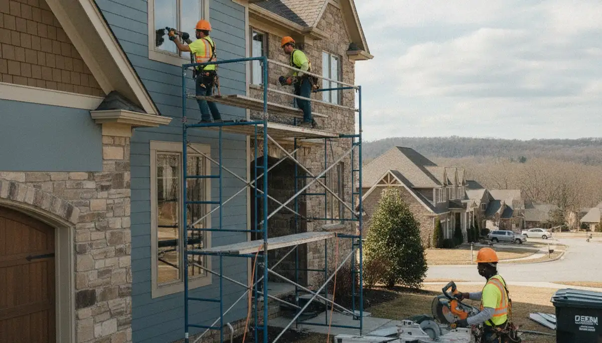 Vinyl siding installation in Cincinnati, OH for residential exterior home improvement