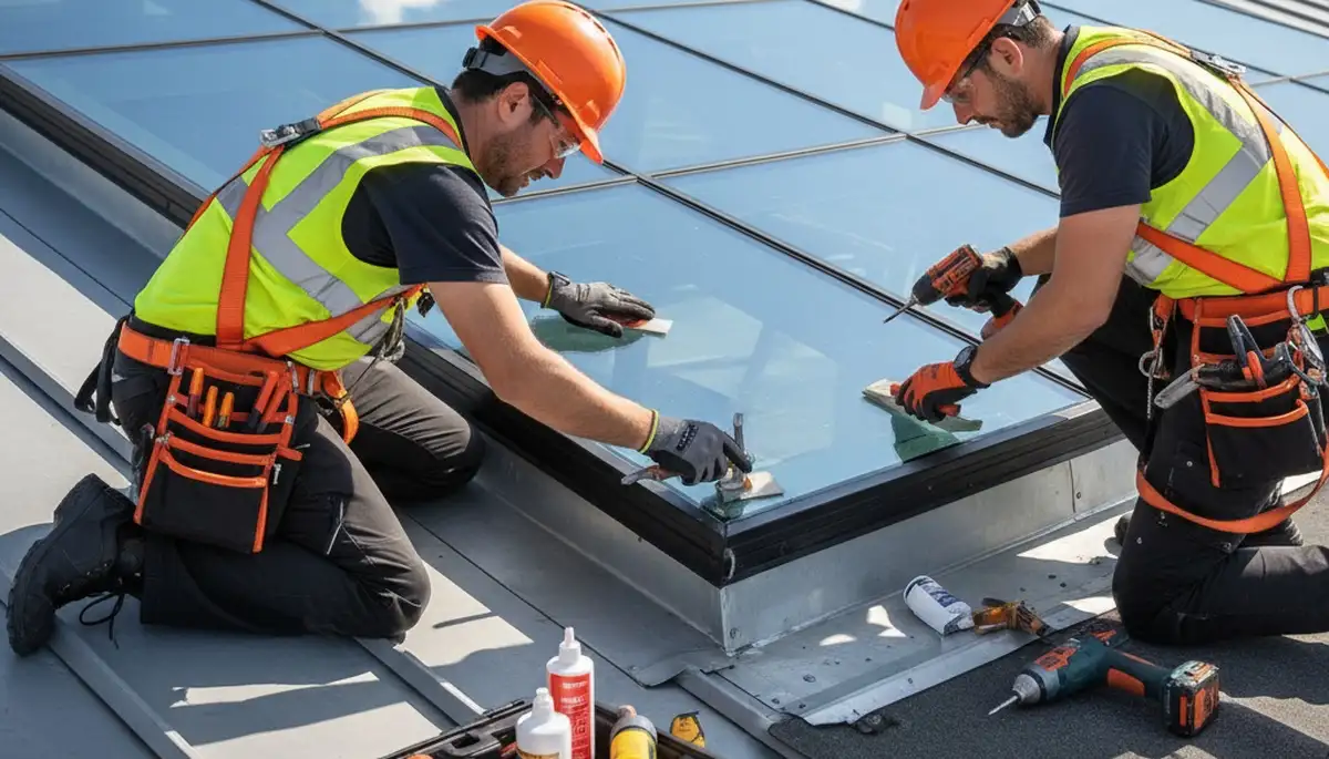 Cincinnati, OH skylight repair by FX Remodeling & Exteriors on a residential home